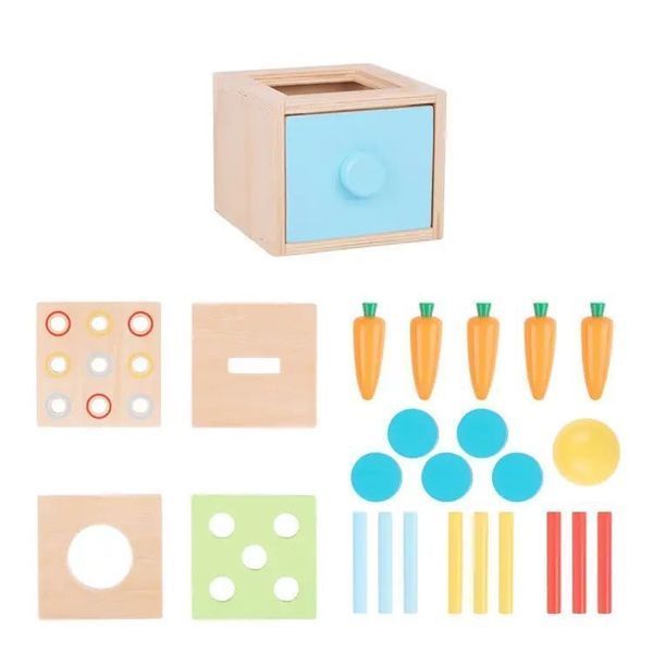 Навчальний бокс-сортер Tooky Toy 4 в 1 з морквинками (TK320) TK320 фото