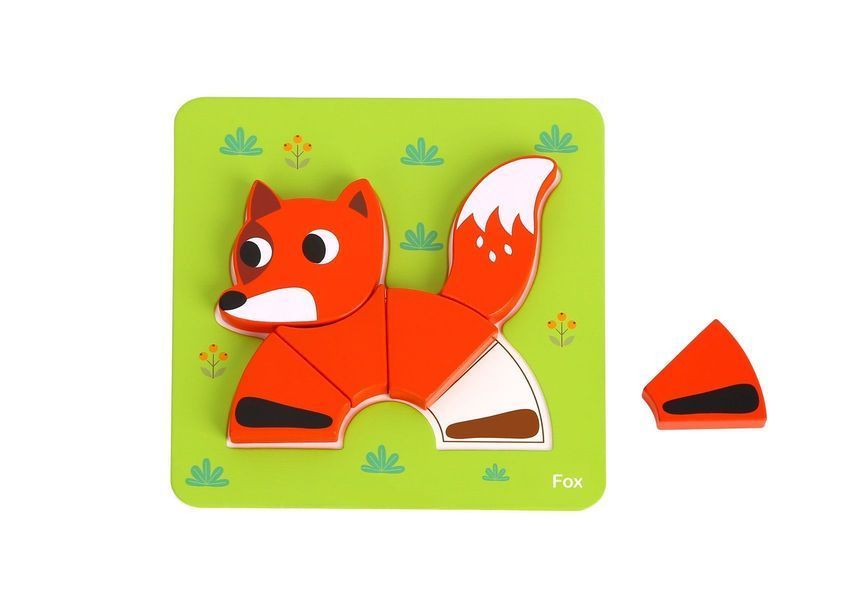 Перші пазли Tooky Toy &laquo;Тваринки&raquo; 6 в 1, дерев'яні (TL636) TL636 фото