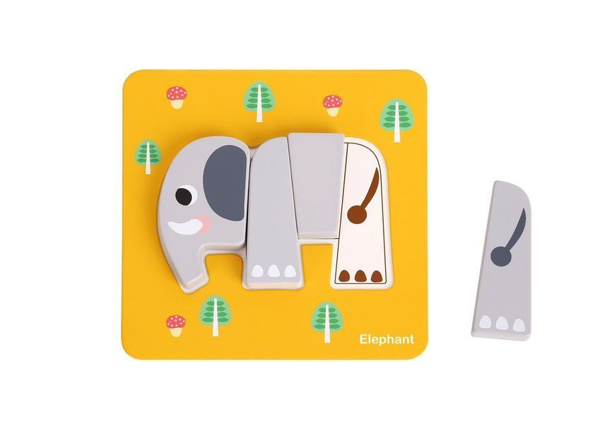 Перші пазли Tooky Toy &laquo;Тваринки&raquo; 6 в 1, дерев'яні (TL636) TL636 фото