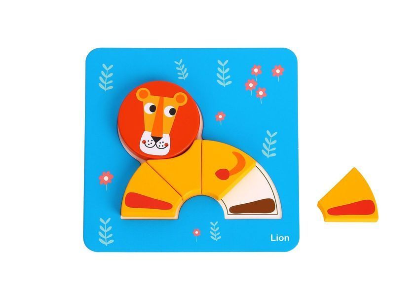 Перші пазли Tooky Toy &laquo;Тваринки&raquo; 6 в 1, дерев'яні (TL636) TL636 фото