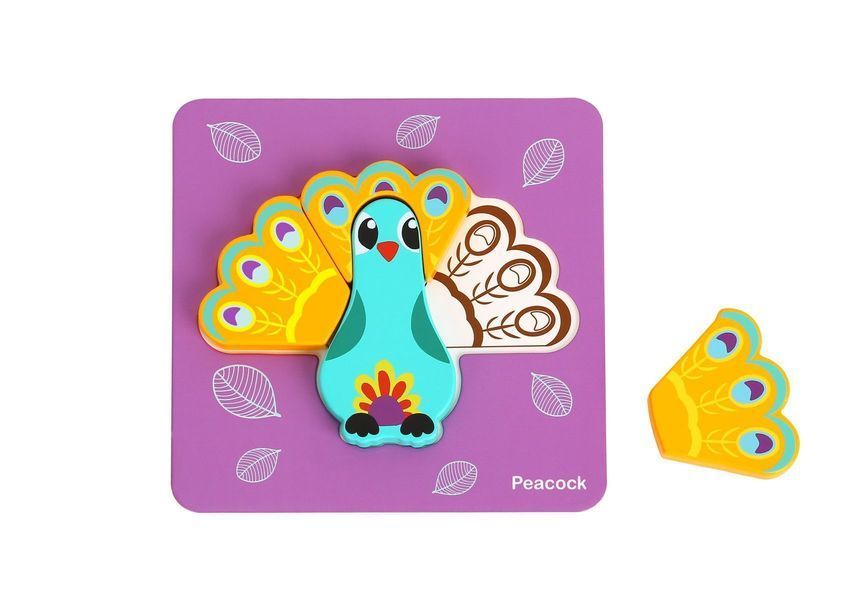 Перші пазли Tooky Toy &laquo;Тваринки&raquo; 6 в 1, дерев'яні (TL636) TL636 фото